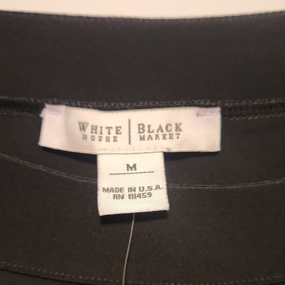 White House Black Market Classic Black Top - Picture 3 of 5